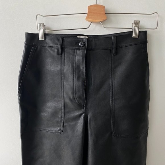 Aritzia High Waisted Vegan Leather Pants - Picture 3 of 6